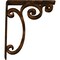 Ekena Millwork Avery Wrought Iron Bracket, (Triple center brace), Antiqued Bronze 2"W x 10"D x 12"H BKTM02X10X12TAVABZ - alternate 3